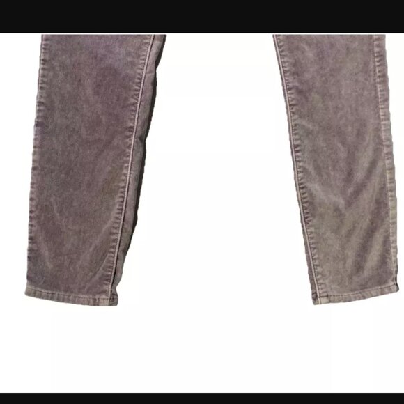 Free People Iridiscent Velvet Skinny Jeans Size 27 or 4 Stretchy Purple Gray - Picture 4 of 7